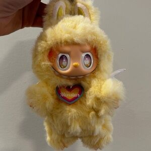 Custom yellow zimomo labubu